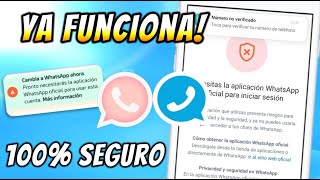 ✅ Como SOLUCIONAR Baneo de Whatsapp Estilo Iphone y Plus  Necesitas la Aplicación oficial 🤗 📱 [upl. by Narah539]