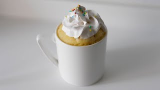 Vanilla Mug Cake Recipe [upl. by Stanislaus]