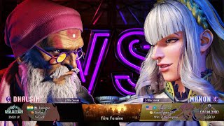 Starting Off Season 2 Against Dhalsim Lets Go Manon Vs Dhalsim [upl. by Notsua]