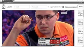 Dart WM 2017 Anderson vs Van de Pas [upl. by Mihe]