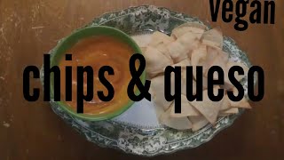 Chips amp Salsa Con quotQuesoquot  VEGAN RECIPE  HCLF and OIL FREE [upl. by Scopp474]