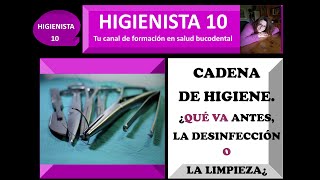 CADENA DE HIGIENE ¿QUÉ VA ANTES LA DESINFECCIÓN O LA LIMPIEZA TEMARIO GENERAL 21 [upl. by Yatnwahs]