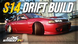 The BEST S14 Drift BUILD IN CarX Street PC [upl. by Rochette830]