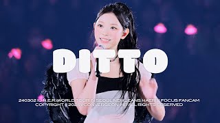 4K 240302 뉴진스 해린 Ditto 직캠 NewJeans HAERIN FocusCam  2024 IU HER WORLD TOUR CONCERT [upl. by Pengelly]