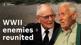 WWII enemies reunited in DDay anniversary [upl. by Haelhsa]