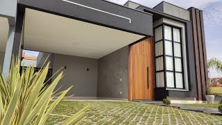 Projeto contemporâneo com 3 dormitórios e ambientes integrados Casa com 180 m² [upl. by Aissert]