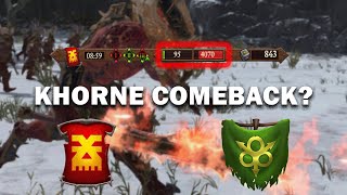 KHORNE COMEBACK  Total War Warhammer 3 [upl. by Nnaarat336]