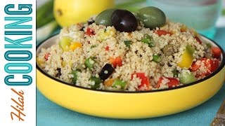 How to Make Couscous Salad  Hilah Cooking [upl. by Rehc615]