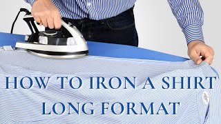 How To Iron a Shirt StepbyStep  2 Angles  From Start To Finish [upl. by Romalda]