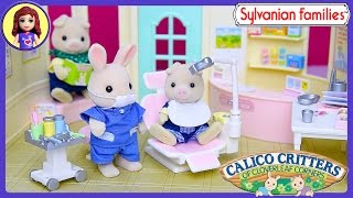 Sylvanian Families Calico Critters Country Dentist Set Unboxing Setup Play  Kids Toys [upl. by Nirek]