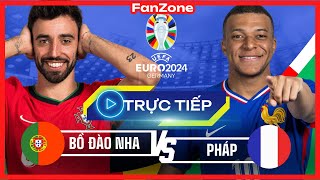 Trực tiếp Euro 2024  Bồ Đào Nha  Pháp  Livestream từ fanzone [upl. by Waldner881]