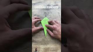 How to make a pincers youtubeshorts shorts origami paperpixie [upl. by Kimmie]