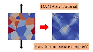 DAMASK example tutorial  Part1  2D polycrystalline Aluminum [upl. by Grote249]