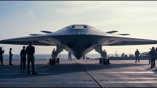 The Mysterious Jet Aircraft on US Navy Aircraft Carrier in Mediterranean Sea [upl. by Supple477]