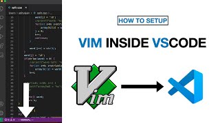 Getting Started with Vim in Visual Studio Code [upl. by Boudreaux593]