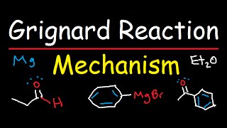 Grignard Reagent Synthesis Reaction Mechanism  Organic Chemistry [upl. by Yenettirb]