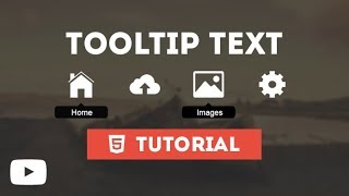 Awesome Tooltip Text On Hover  Tutorial Using Only HTML amp CSS [upl. by Anay]