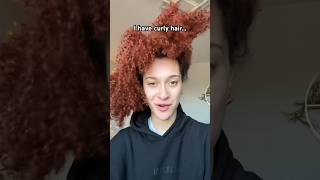 I HAVE CURLY HAIR… curlyhair relatable [upl. by Eimorej]