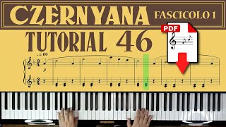 Czernyana Volume 1  piano tutorial esercizio 46 con spartito PDF scaricabile [upl. by Selim515]