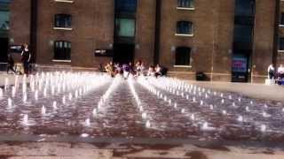 Granary Square Fountains London [upl. by Welcher]