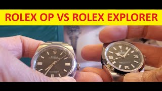 Rolex Explorer 36mm 124270 vs Rolex Oyster Perpetual 36mm 116000 Comparison [upl. by Aniretake]