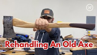 Old Tool Restoration  Rehandling An Axe [upl. by Hamish952]