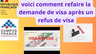 Campus France refais la demande de visa si tu as eu le refus motif 5 et 4 [upl. by Adnolaj657]