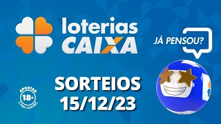 Loterias CAIXA Quina Dupla Sena Lotofácil e mais 15122023 [upl. by Ivel715]