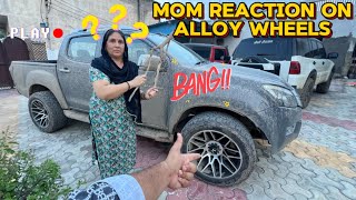 Most demanded vlog😂मेरी माँ का reaction मेरी गाड़ी के alloy wheels पर😡। [upl. by Enaud881]