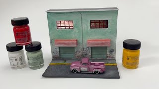 Diorama de cartón para hot wheels [upl. by Kemppe818]