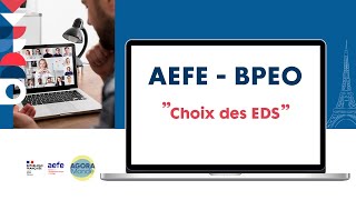 Conférence de lAEFE  BPEO  Choix des EDS [upl. by Giavani]