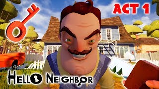 Hello Neighbor Act 1 Speed Run Walkthrough [upl. by Berneta]