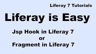 Liferay Tutorial 19  Overriding a Module’s jsps or Jsp hook in Liferay DXP [upl. by Yentrac858]