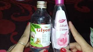 सर्दी में ग्लिसरीन और गुलाबजल के बेहतरीन फायदे \\ glycerine and rose water benefits in winter \ [upl. by Bove]