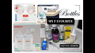 FEEDING BOTTLES  Reviewing my fave  How to wash using Milton steriliser  Prepare formula with me [upl. by Milda]