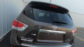 How To Replace ELECTRIC Power Tailgate LID Shock Support On Nissan Pathfinder 2013 2022 [upl. by Anihs]