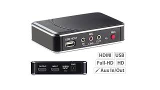 auvisio HDMIVideoRekorder quotGame Capture V2quot Full HD H264Videokompression [upl. by Martres171]