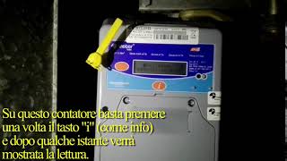 Lettura contatore gas METER ITALIA – modello EF4 modello blu e grigio [upl. by Rona]