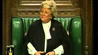 House of Commons  Betty Boothroyd  I have not finished this yet [upl. by Ayak]