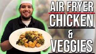 The BEST Air Fryer Chicken and Veggies [upl. by Acitel]