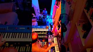 DnA Dave n Alan goofin on a hot tip jamband livemusic pinkfloyd improvmusic korg roland [upl. by Enylhsa]