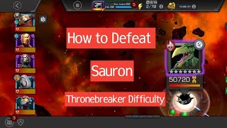 How to defeat Sauron Thronebreaker cavalier Difficulty please subscribe [upl. by Eytak]