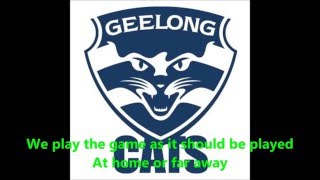 Geelong Cats theme song Lyrics  AFL SingALong [upl. by Winola]