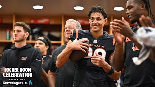 Week 6 Locker Room Celebration l Cincinnati Bengals [upl. by Nosraep]