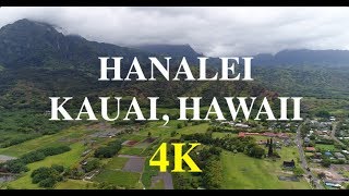 HANALEI KAUAI HAWAII 4K DRONE [upl. by Aldous]