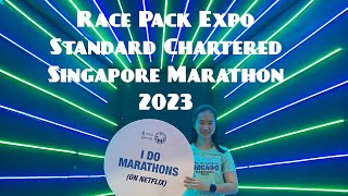 STANCHART SINGAPORE MARATHON 2023 Race Pack Collection expo [upl. by Mano851]