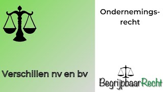 Ondernemingsrecht verschillen nv en bv [upl. by Shaer]