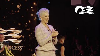 Godmother Hannah Waddingham Officially Names Sun Princess  Princess Cruises [upl. by Ingar663]