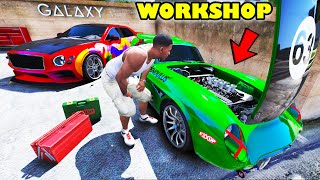 Franklin Become Mechanic And Upgrade New Ultra Luxury Workshop in GTA 5  SHINCHAN and CHOP [upl. by Allanson]