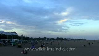 Marina beach of Chennai [upl. by Ahsenyl]